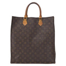 LOUIS VUITTON Monogram Sac Plat Hand Bag M51140 LV Auth 166040-13