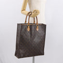 LOUIS VUITTON Monogram Sac Plat Hand Bag M51140 LV Auth 166040-22