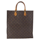 LOUIS VUITTON Monogram Sac Plat Hand Bag M51140 LV Auth 166040-2