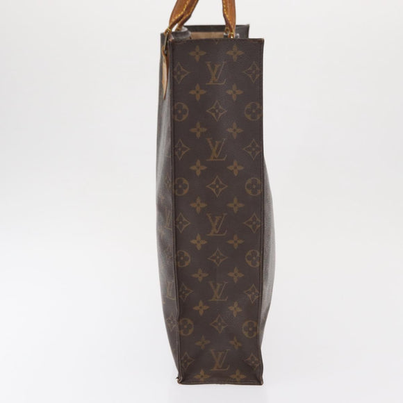 LOUIS VUITTON Monogram Sac Plat Hand Bag M51140 LV Auth 166040