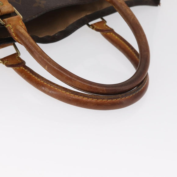LOUIS VUITTON Monogram Sac Plat Hand Bag M51140 LV Auth 166040