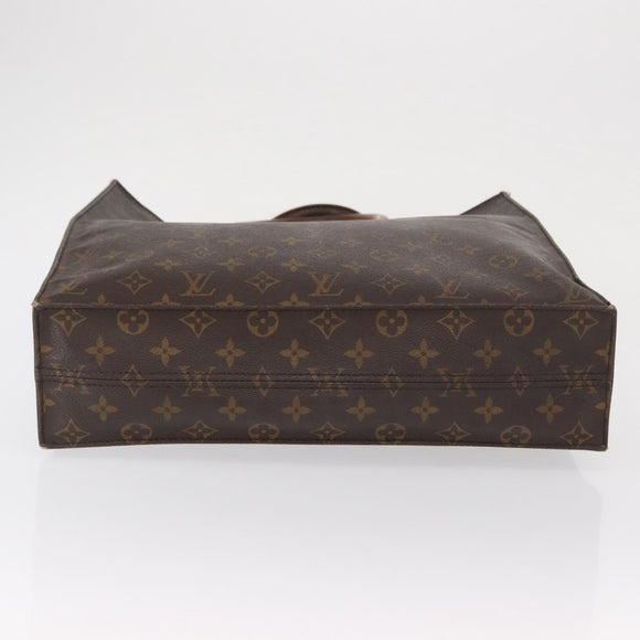 LOUIS VUITTON Monogram Sac Plat Hand Bag M51140 LV Auth 166040