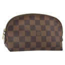 LOUIS VUITTON Damier Ebene Pochette Cosmetic PM Pouch N47516 LV Auth 166050-1