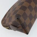 LOUIS VUITTON Damier Ebene Pochette Cosmetic PM Pouch N47516 LV Auth 166050-11