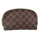 LOUIS VUITTON Damier Ebene Pochette Cosmetic PM Pouch N47516 LV Auth 166050-2