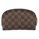 LOUIS VUITTON Damier Ebene Pochette Cosmetic PM Pouch N47516 LV Auth 166050-3
