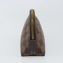 LOUIS VUITTON Damier Ebene Pochette Cosmetic PM Pouch N47516 LV Auth 166050-4