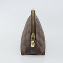 LOUIS VUITTON Damier Ebene Pochette Cosmetic PM Pouch N47516 LV Auth 166050-5