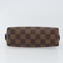 LOUIS VUITTON Damier Ebene Pochette Cosmetic PM Pouch N47516 LV Auth 166050-7