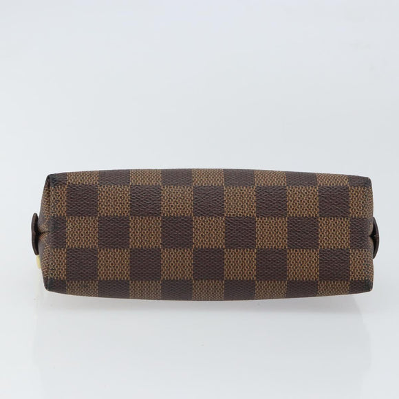 LOUIS VUITTON Damier Ebene Pochette Cosmetic PM Pouch N47516 LV Auth 166050