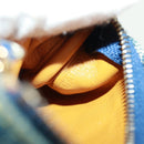 LOUIS VUITTON Monogram Denim Pochette Cles Coin Purse Blue M95343 Auth 166053V-12