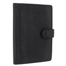 LOUIS VUITTON Epi Agenda PM Day Planner Cover Black R20052 LV Auth 166056-1