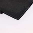 LOUIS VUITTON Epi Agenda PM Day Planner Cover Black R20052 LV Auth 166056-15