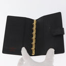 LOUIS VUITTON Epi Agenda PM Day Planner Cover Black R20052 LV Auth 166056-8
