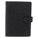 LOUIS VUITTON Epi Agenda PM Day Planner Cover Black R20052 LV Auth 166056-13
