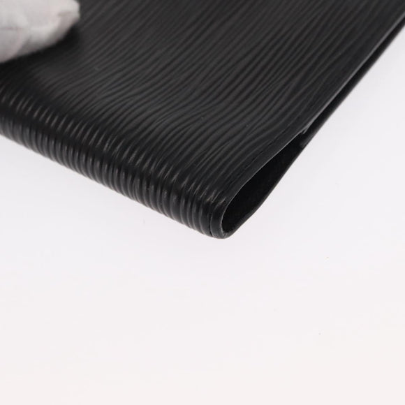 LOUIS VUITTON Epi Agenda PM Day Planner Cover Black R20052 LV Auth 166056