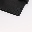 LOUIS VUITTON Epi Agenda PM Day Planner Cover Black R20052 LV Auth 166056-14
