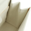 GUCCI Ready Lock Hand Bag Leather White Gold 000 0926 0258 Auth 166082V-21