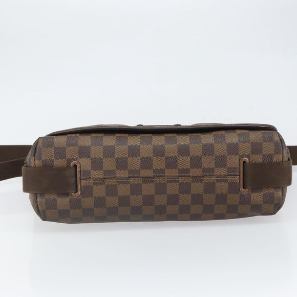 LOUIS VUITTON Damier Ebene Brooklyn MM Shoulder Bag N51211 LV Auth 166096