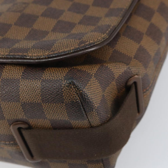 LOUIS VUITTON Damier Ebene Brooklyn MM Shoulder Bag N51211 LV Auth 166096