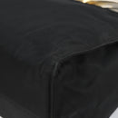 PRADA Hand Bag nylon metal Black Gold Auth 166097-15
