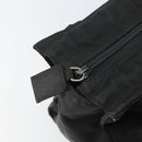 PRADA Hand Bag nylon metal Black Gold Auth 166097-10