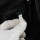 PRADA Hand Bag nylon metal Black Gold Auth 166097-12