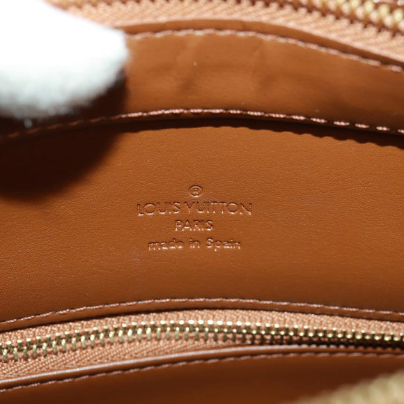 LOUIS VUITTON Monogram Vernis Houston Hand Bag Bronze M91122 LV Auth 166100V