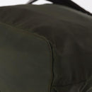 PRADA Backpack Nylon Khaki Silver Auth 166105-21