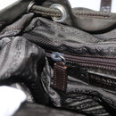 PRADA Backpack Nylon Khaki Silver Auth 166105-28