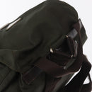 PRADA Backpack Nylon Khaki Silver Auth 166105-6