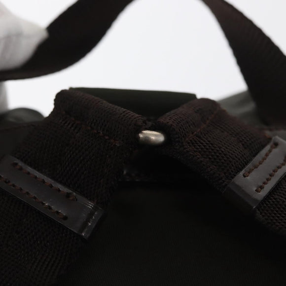 PRADA Backpack Nylon Khaki Silver Auth 166105