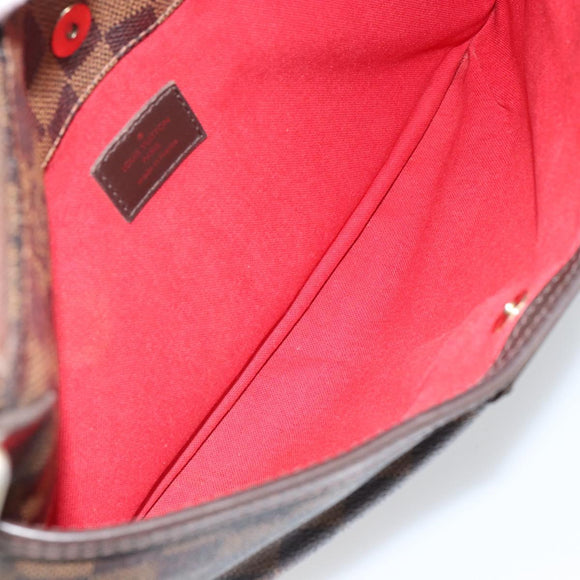 LOUIS VUITTON Damier Ebene Bloomsbury PM Shoulder Bag N42251 LV Auth 166111