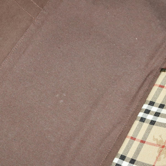 Burberrys Nova Check Boston Bag PVC Leather 2way Beige Auth 166121