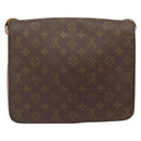 LOUIS VUITTON Monogram Cartouchiere GM Shoulder Bag M51252 LV Auth 166127-2
