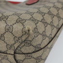GUCCI GG Supreme Tote Bag PVC Beige 372613 Auth 166129-9