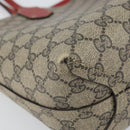 GUCCI GG Supreme Tote Bag PVC Beige 372613 Auth 166129-14