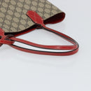 GUCCI GG Supreme Tote Bag PVC Beige 372613 Auth 166129-7