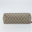 GUCCI GG Supreme Tote Bag PVC Beige 372613 Auth 166129-5