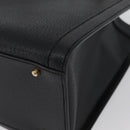 GUCCI Bamboe Handtas Leer 2way Zwart Goud 002 0260 Auth 166139-14