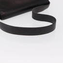 CELINE Horse Carriage Shoulder Bag Leather Black Gold Auth 166146-7