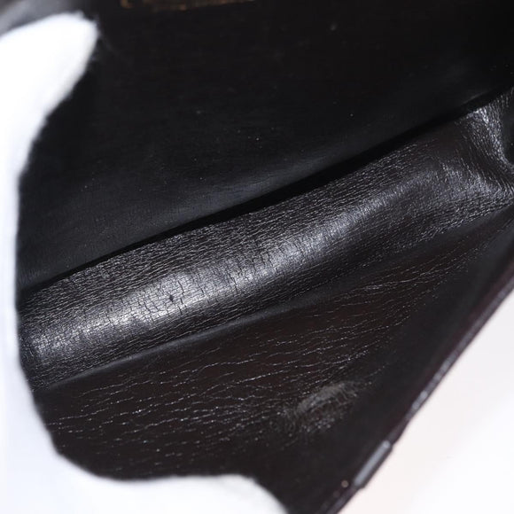 Christian Dior Trotter Canvas Shoulder Bag Brown Gold Auth 166150