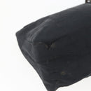 FENDI Zucca Canvas Hand Pouch Black Silver Auth 166172-17
