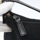 FENDI Zucca Canvas Hand Pouch Black Silver Auth 166172-10
