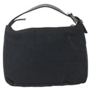 FENDI Zucca Canvas Hand Pouch Black Silver Auth 166172-2