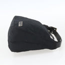 FENDI Zucca Canvas Hand Pouch Black Silver Auth 166172-4