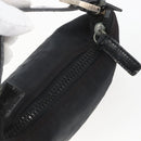 FENDI Zucca Canvas Hand Pouch Black Silver Auth 166172-6