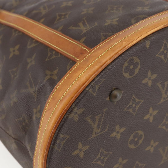 LOUIS VUITTON Monogram Bucket GM Shoulder Bag M42236 LV Auth 166180