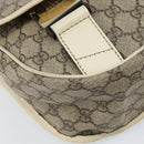 GUCCI GG Supreme Shoulder Bag PVC Beige Gold 201732 Auth 166189-12