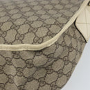 GUCCI GG Supreme Shoulder Bag PVC Beige Gold 201732 Auth 166189-13